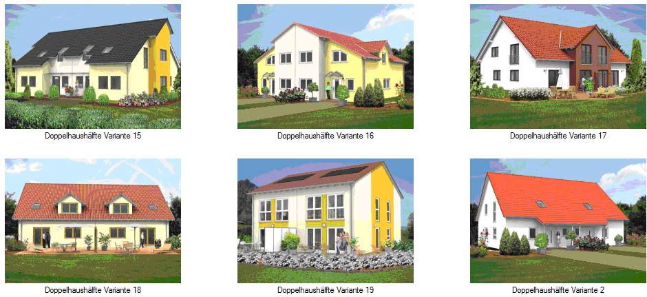 Katalog Doppelhaus für meinHausplaner-PLUS, AEC, CAD